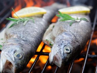 V létě si na grilu připravte zdravou rybu. S citronem a zeleninovou oblohou